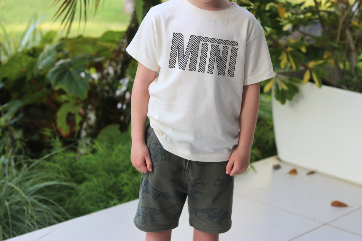 Youth Checkered Mini Graphic tee