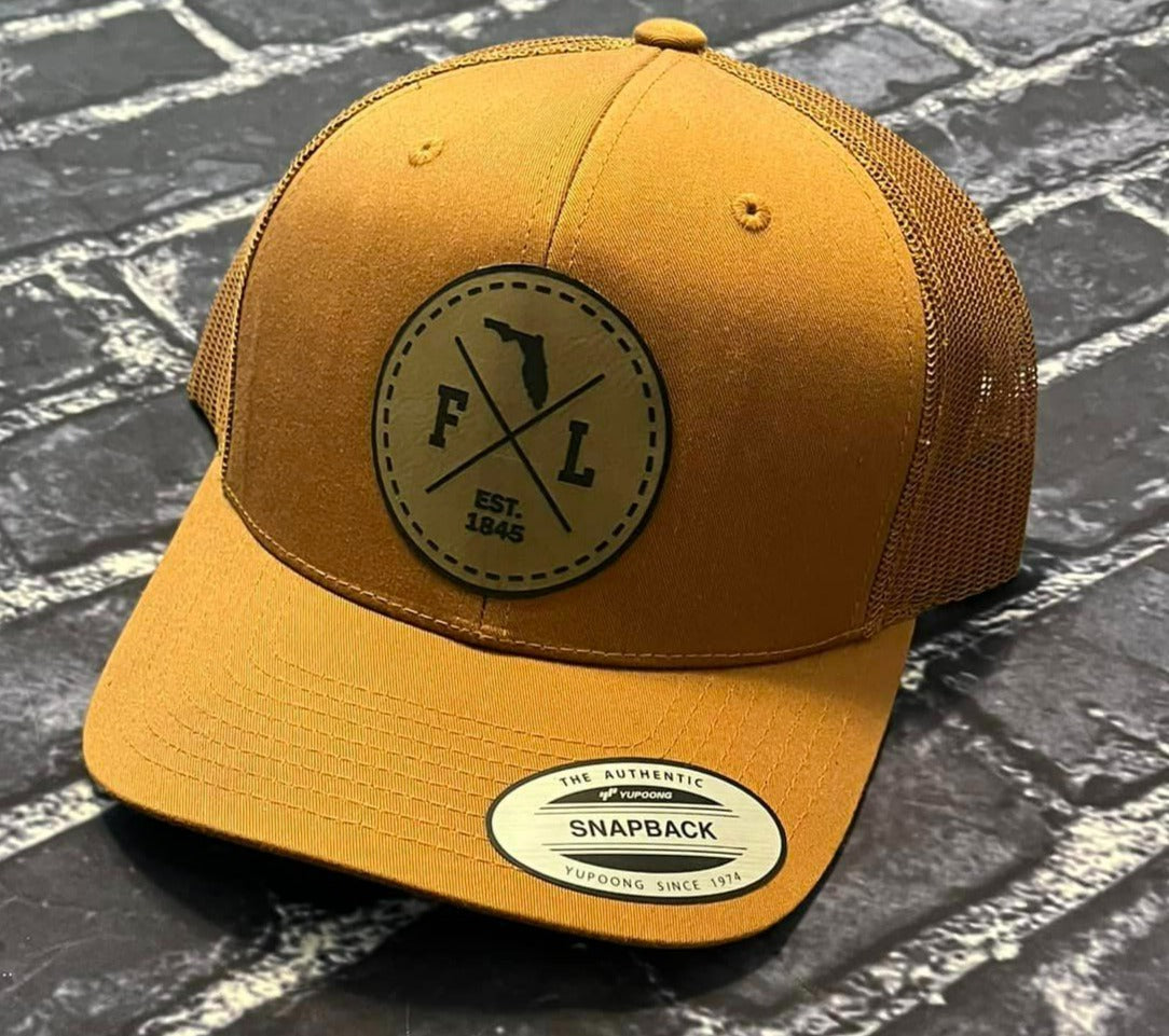 FL Laser engraved patch hat