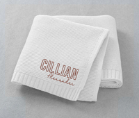 Embroidered Baby Nap Blanket