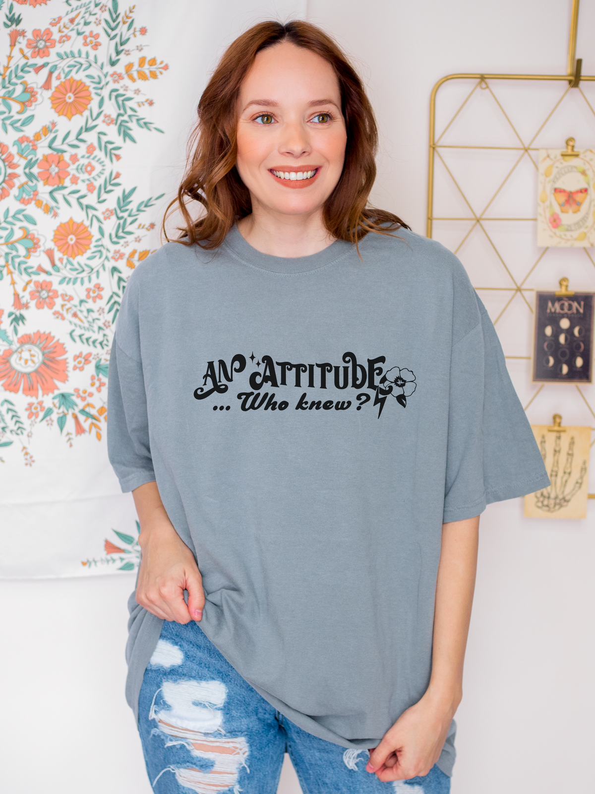 Apparently I have an attitude - Witty Graphic Tee