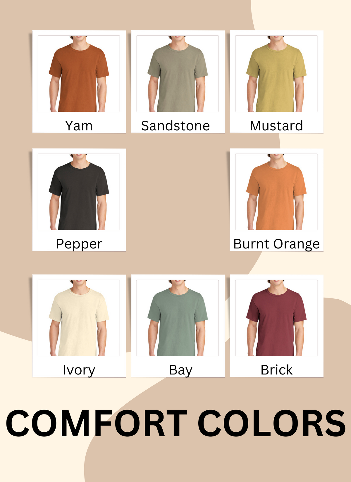 Lets Get Spooky - Embroidered Crewneck Oversized Tshirt - Comfort Colors