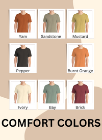 Lets Get Spooky - Embroidered Crewneck Oversized Tshirt - Comfort Colors