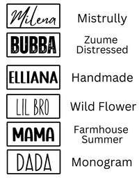 18" Knit Stockings - Leatherette Name Patch