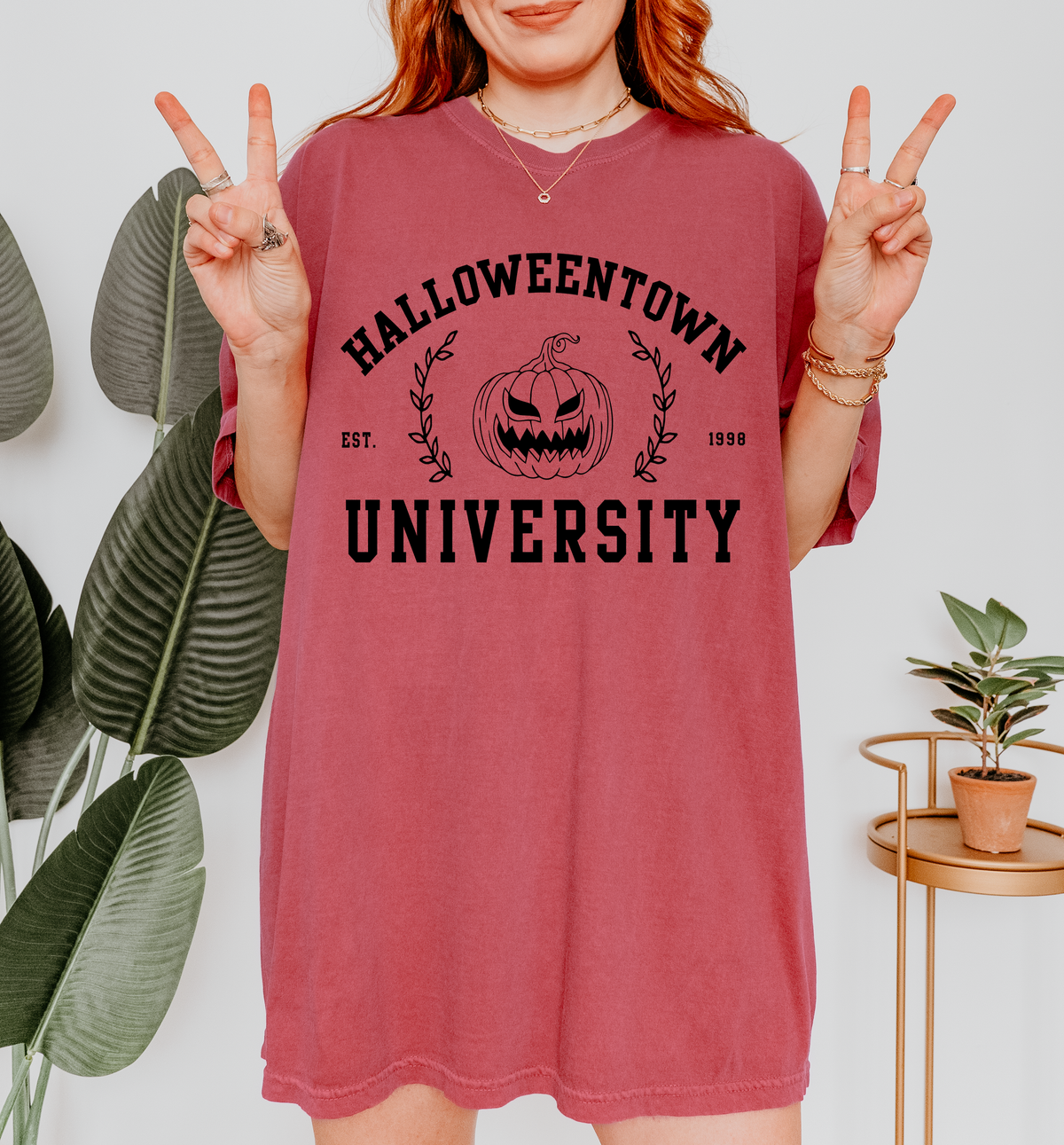 Halloweentown University - Comfort Colors Oversized Tee