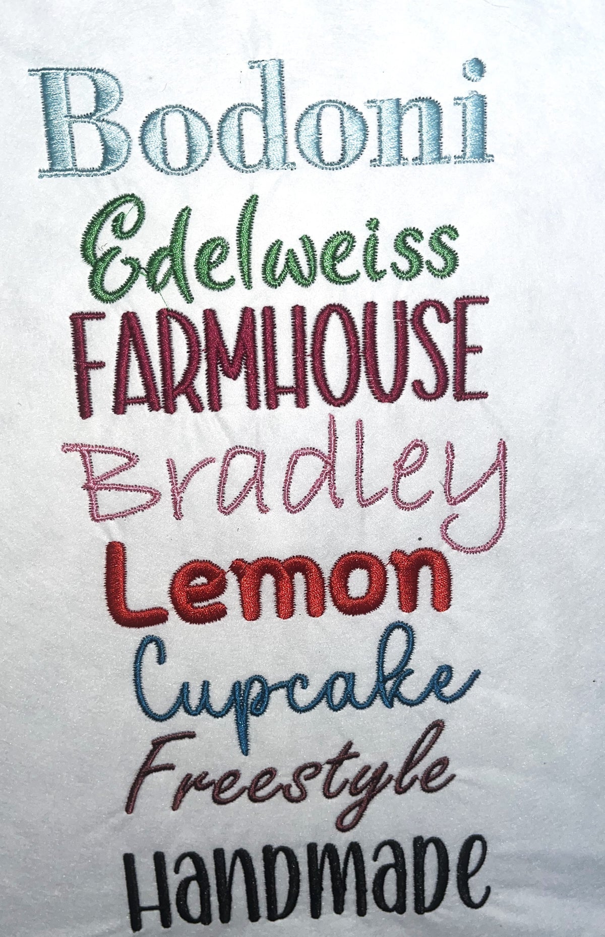 Embroidered Seersucker Baskets