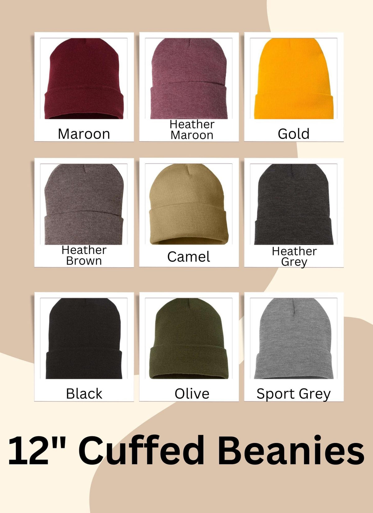 Embroidered Ghost Patch Beanie