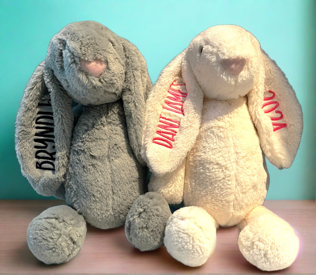 Embroidered Easter Bunnies