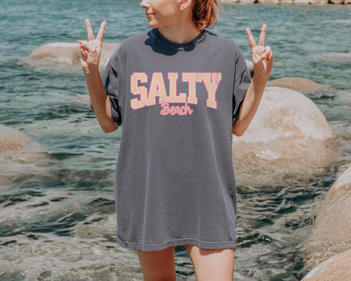 Salty Beach Oversized Tee