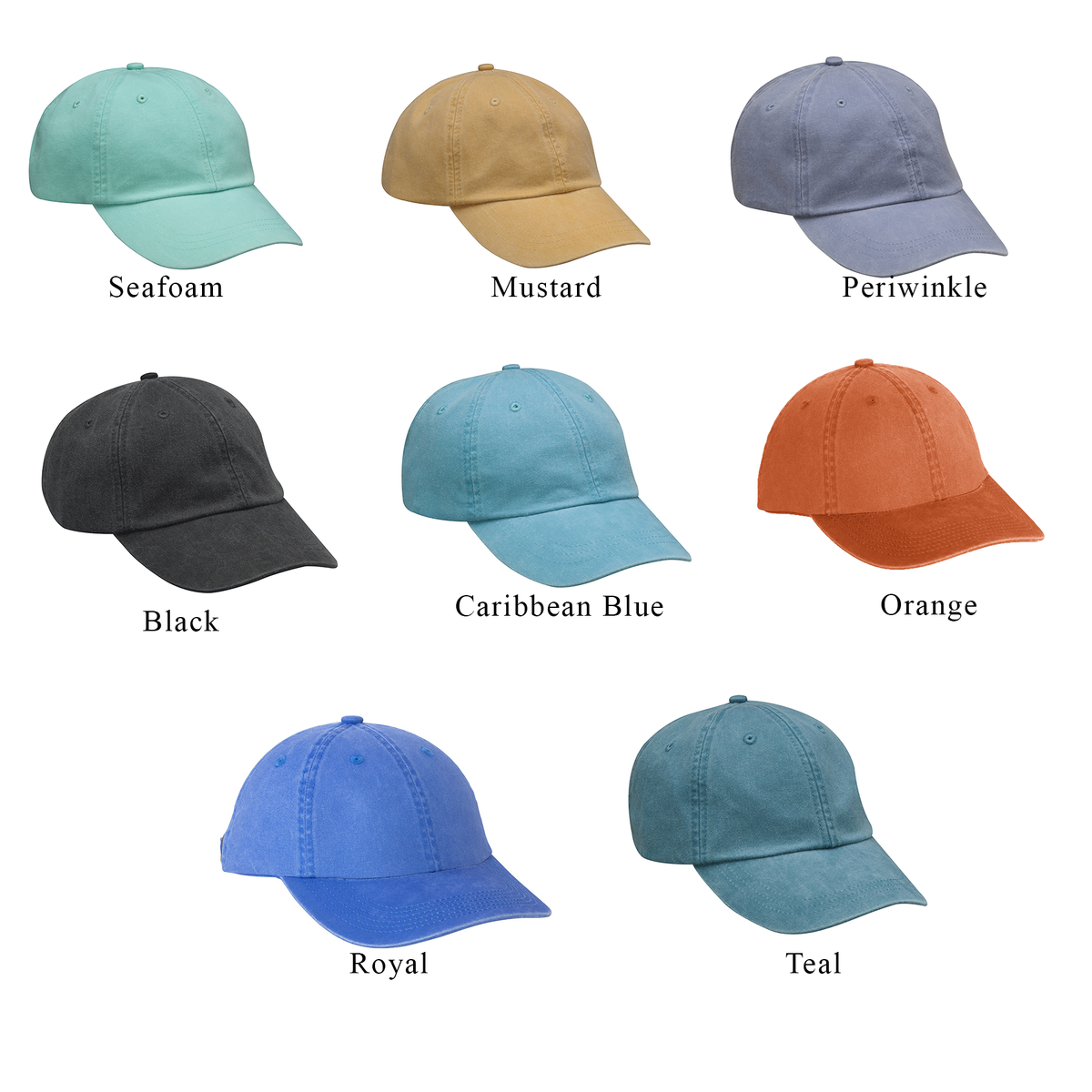 Hubby & Wifey Mono Chromatic Embroidered Hat