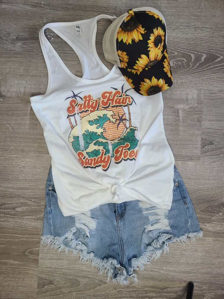 Salty Hair | Distressed | Grunge Graphic Tank