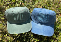 Hubby & Wifey Mono Chromatic Embroidered Hat