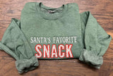 Santa's Favorite Snack - Applique Embrroidery Sweatshirt