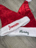 Embroidered Christmas Santa Hats