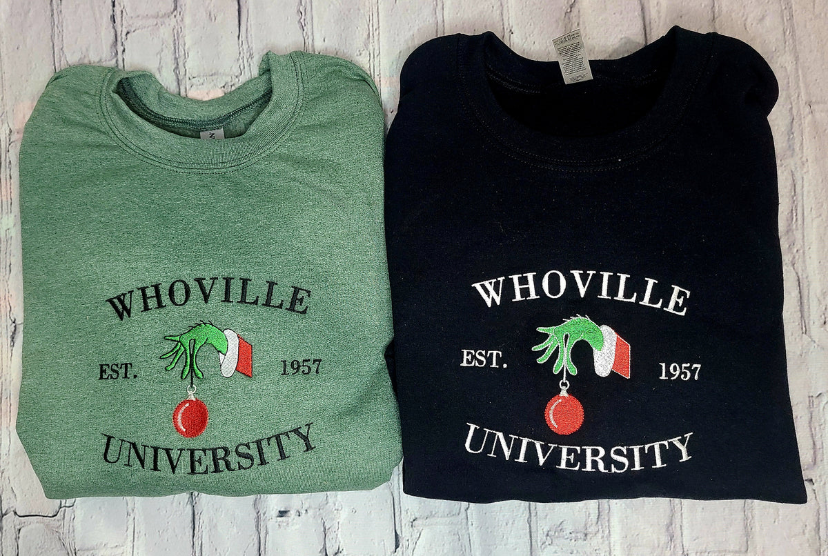 Whoville University Embroidered Sweatshirt