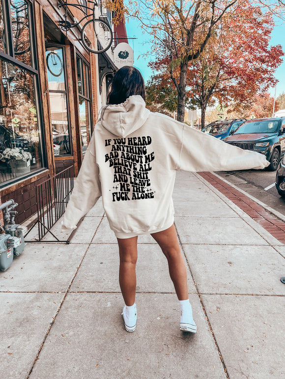 Adult Humor | Graphic Hoodie | Leave Me The Fuck Alone
