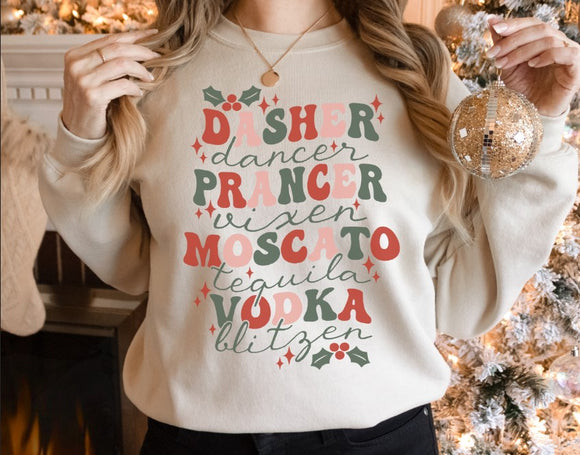 Holiday Reindeer- Adult Humor Sweatshirt