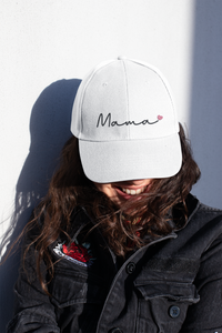 White mama <3 Embroidered Hat