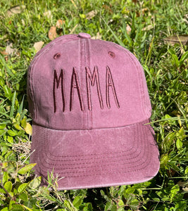 MAMA Mono Chromatic Embroidered Hat